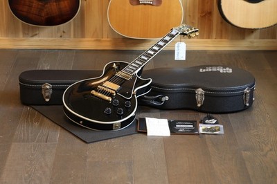 ギター Gibson Custom Shop Les Paul Custom 2013 2013 Gibson Les Paul Custom Electric Guitar Black Ebony + COA HSC