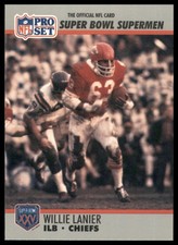 1990-91 Pro Set Super Bowl XXV | Willie Lanier #91 Kansas City Chiefs