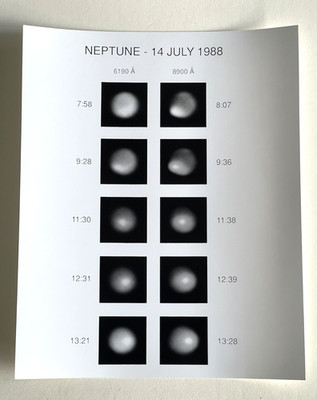 NASA SPACE PHOTO NEPTUNE VOYAGER 2 JPL KODAK PAPER TYPE 1