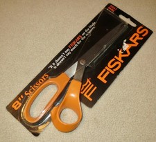 NIP Fiskars 9451 Bent Right Hand 8" Scissors Stainless Steel  Made in USA