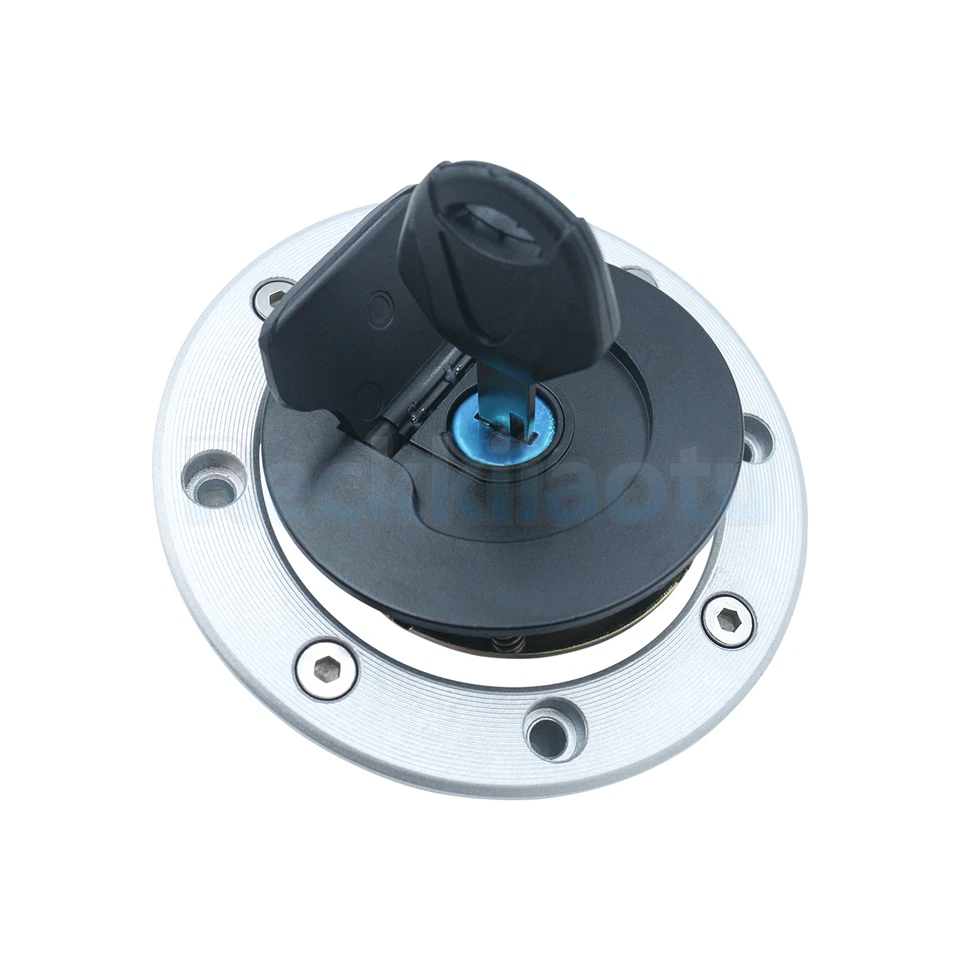 Juego de bloqueo de tapa de gas interruptor de encendido para Kawasaki Ninja ZX6R ZX7R ZX9R ZZR400 ZXR750 Foto 4 de 4
