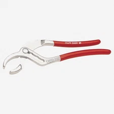 NWS 9" Pipe Grip Pliers-Matte Chromium - Plastic Grip