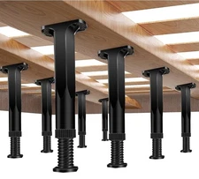 8 PCS Adjustable Height Bed Frame Support Legs - 7.8-14.6inch Bed Slats Suppo