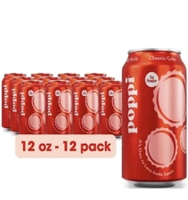 Poppi Classic Cola Prebiotic Soda - 12Pack/12 Fl Oz Cans