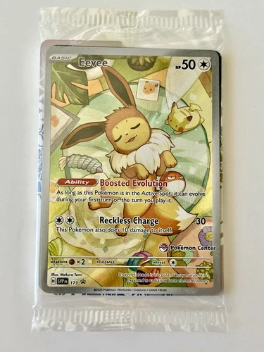 Pokémon TCG Eevee 173 Holo Promo Prismatic Evolutions SEALED Pokemon Center