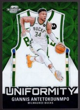 2023-24 Contenders Optic Uniformity Giannis Antetokounmpo 6/25 Green Scope Prizm