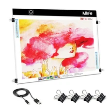 Mlife A2 LED Light Pad for Diamond Art Painting Light Board with 3 Brightness...