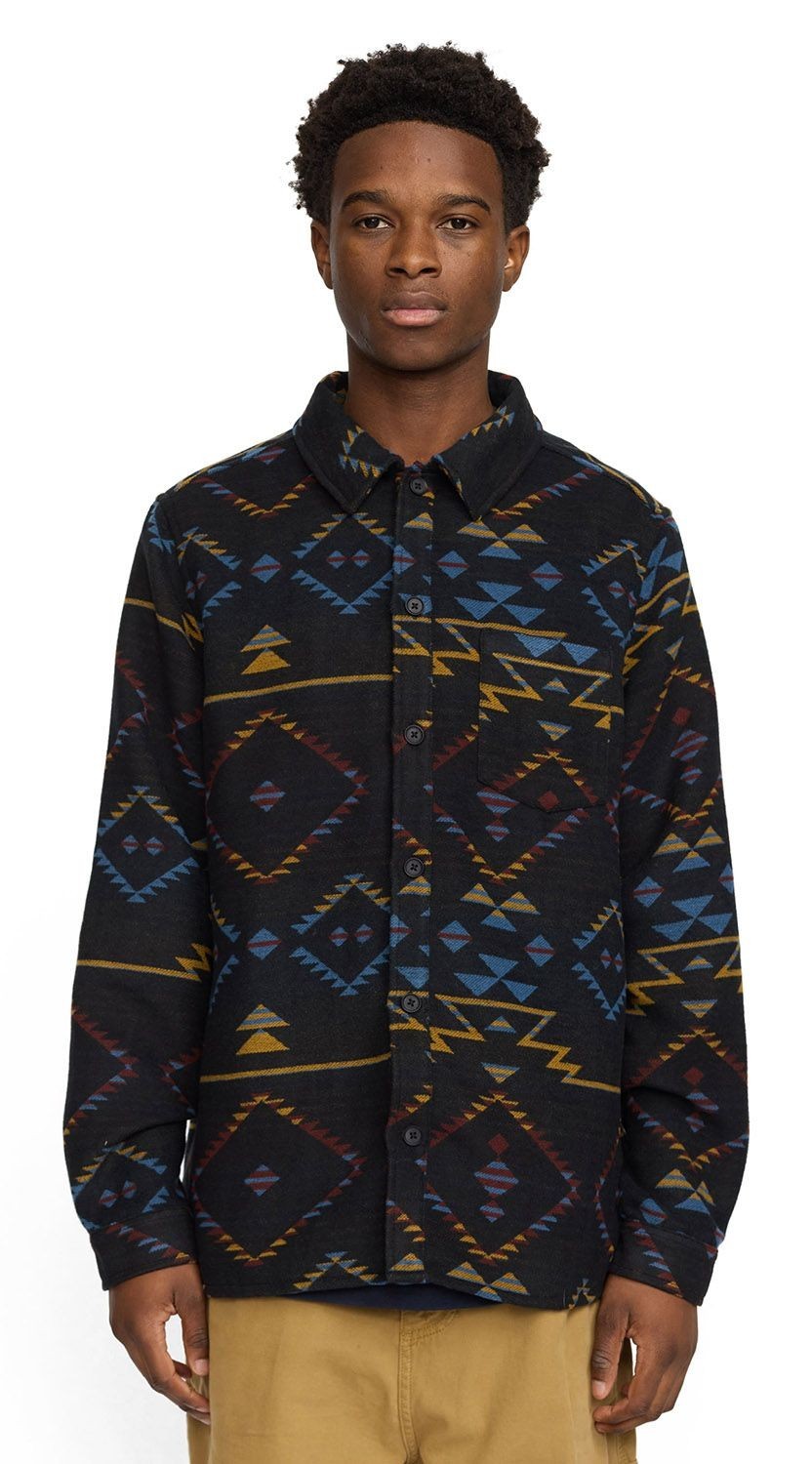 Camisa casual RVLT Revolution negra | talla XL