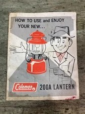 Coleman 200A Lantern - Manual - Rough Condition Small holes Stains