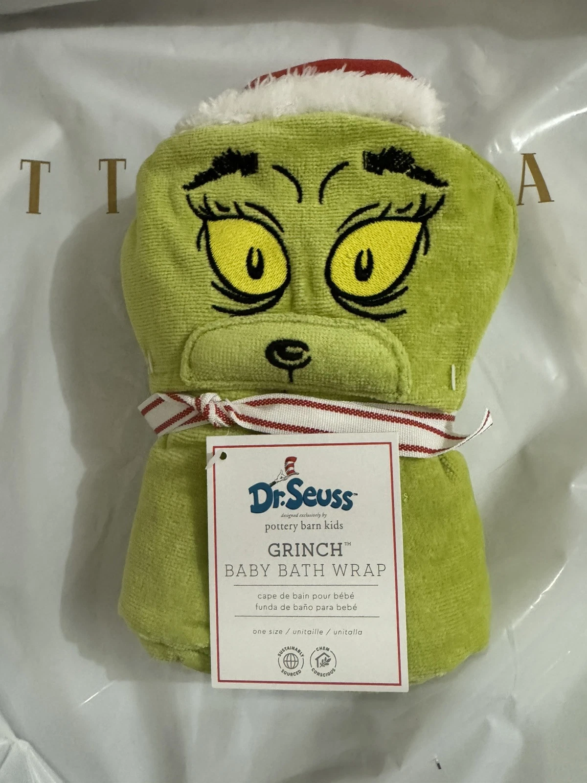Pottery Barn Kids Grinch Christmas Holiday Bath Towel Wrap Baby Dr Seuss Santa
Opens in a new window