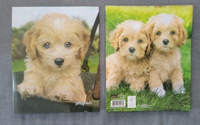 NEW Vintage Keith Kimberlin 2 Pack Maltipoo Dogs Class Act School Folders 90s