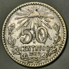 1939 Mexico 50 Centavos Silver — photo from another recent sale