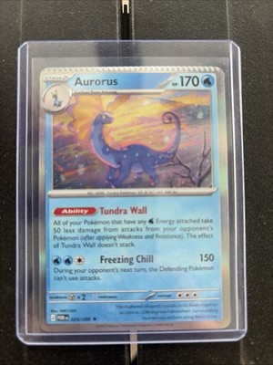 Aurorus 024/088 Me03: Perfect Order Holo RARE ERROR CRIMPED TOP EDGE 