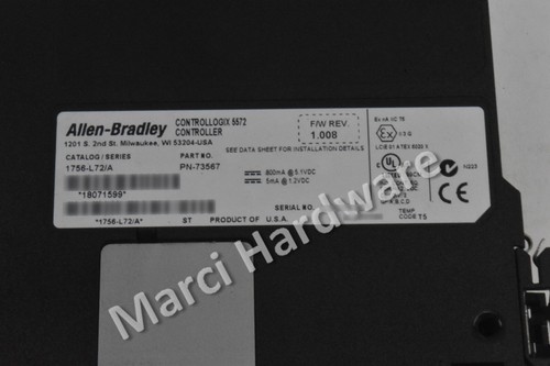 Allen Bradley 1756-L72 /A ControlLogix 5572 Controller - Picture 8 of 21
