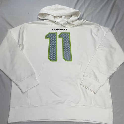 Independent Trading Co Seattle Seahawks Jaxon Smith-Njigba 11 White Hoodie Large