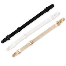 Bra Strap Clips Holders Racer Back One Size, Black, Beige, White