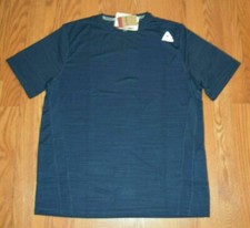 REEBOK Speedwick DARK BLUE Crew Neck Short Sleeve Shirt MENS MD, XL, 2XL - 3XL