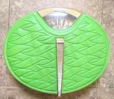Vintage Counselor Bathroom Scale Mid Century Modern Green Oval 300 LB MCM