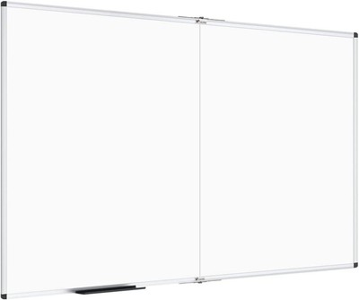 Large Dry Erase White Board/Magnetic Foldable Whiteboard, 72 X 48 Inches