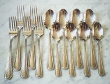 Halston Mikasa 18/0 Stainless Dinner Salad Dessert Forks Table Soup Teaspoons