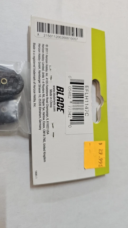 Blade EFLH1147C Sym CF 主刀片套装 BCP 碳纤维适用于直升机 — 第 4/4 张图片