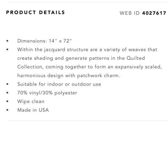 CHILE WICH Quilted Table Runner 14" × 72" - Image 3 of 3