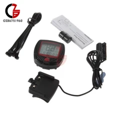 Digital Bicycle Bike LCD Cycling Computer Odometer Speedometer Stopwatch
