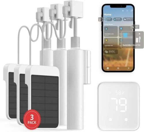 Jalousie Kipp Automatischer Jalousieöffner 3er Pack & Hub 2 - Smarte Motorjalousien mit...