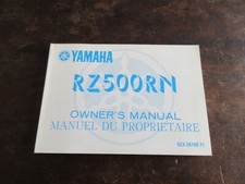 Yamaha RZ500RN 1984 OEM Owner's Manual Drivers Manual Manuel du Proprietaire