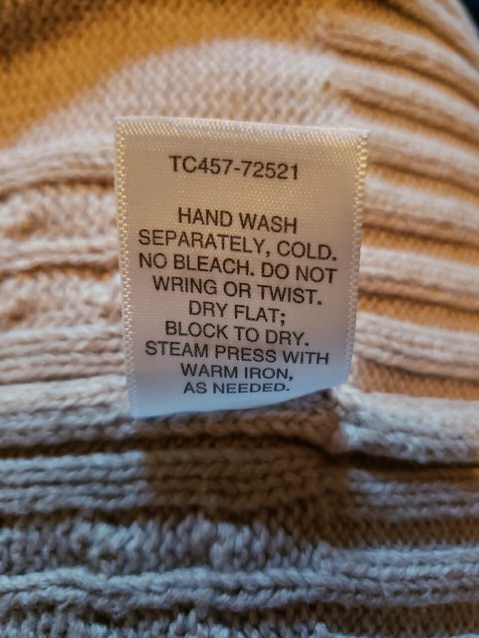 Pendleton Cotton Sweater Medium Beige Pullover Mo… - image 10