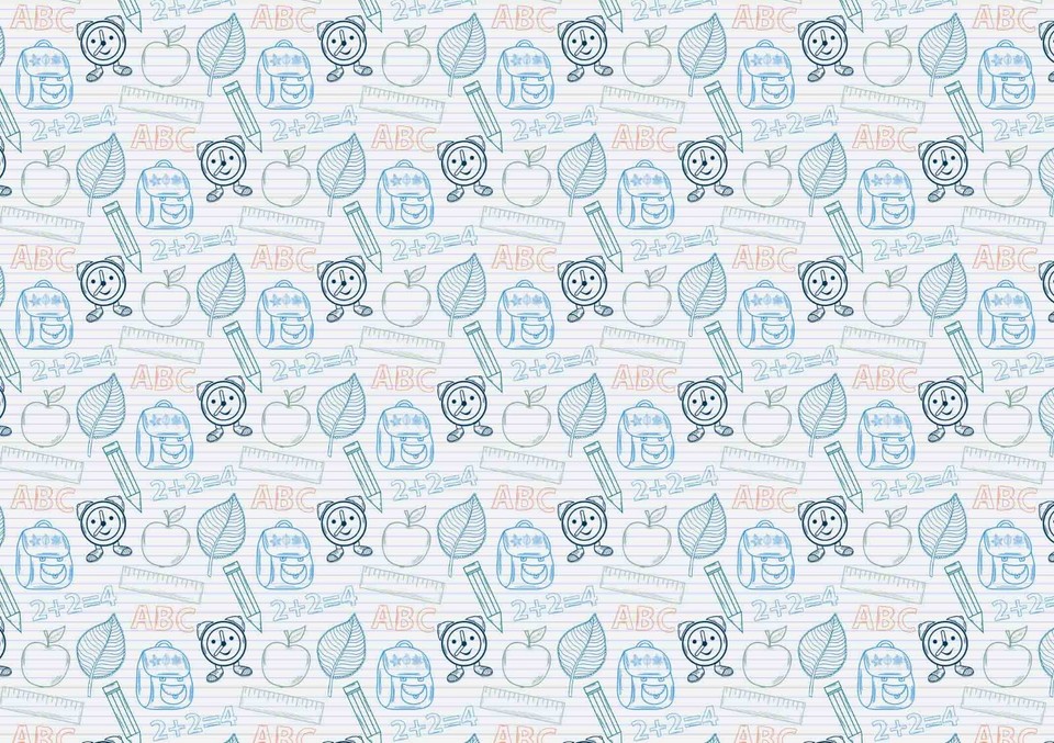 3D Backpack Alarm Clock Apple Patterns Wallpaper Wall Murals Removable