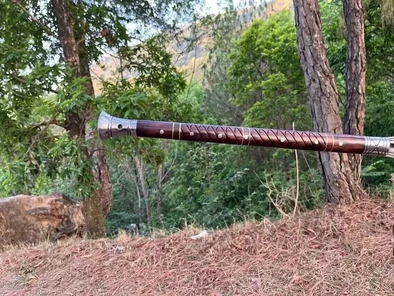 30 ДЮЙМОВ АНТИКВАРНОЕ КОПЬЕ МЕЧ НА ЗАКАЗ РУЧНОЙ РАБОТЫ D2 ИНСТРУМЕНТАЛЬНАЯ СТАЛЬ - Изображение 2 из 3