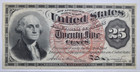Fractional Currency ~ Fr 1302 4th Issue 25 Cents ~ Bright! ~ Crisp Uncirculated!