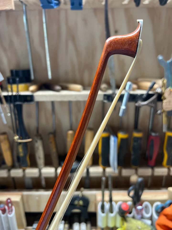 3/4 Cello Bow 3/4 Brazilwood stick Ebony Frog Straight US seller - Image 4 of 4