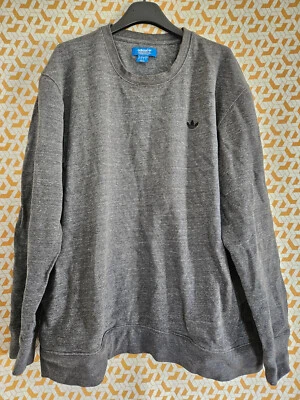 Sweat Adidas gris originals Vintage coton Tracksuit Homme shirt - XL - Photo 1/4