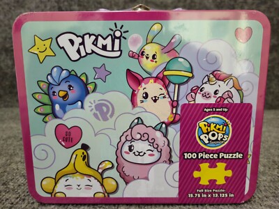 Pikmi Pops Surprise 100 Piece Puzzle in Metal Lunch Box