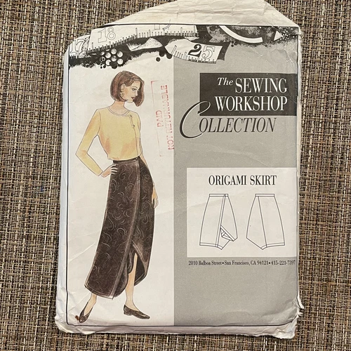 The Sewing Workshop Uncut Sewing Pattern Origami Skirt Sz 8 to 18