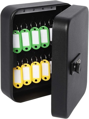 Secure Key Box with Combination Lock, Key Cabinet Wall Mount Lock Box with 20...