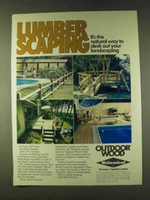 1979 Wolmanized Outdoor Wood Ad - Lumber Scaping