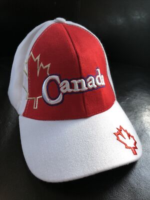 Canada Maple Leaf Embroidered Curved Adjustable Cap Hat Unisex