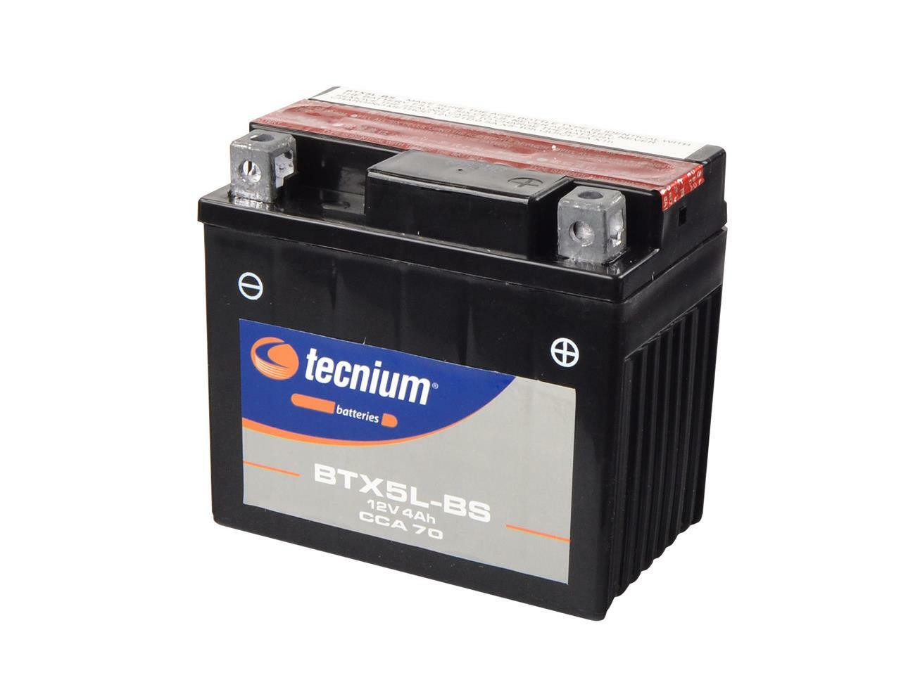 Batterie Tecnium BTX5L-BS pour démarrer votre scooter chaque matin sans effort en hiver
