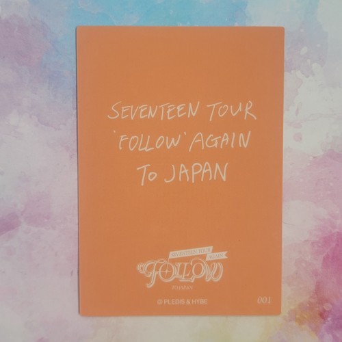 SEVENTEEN FOLLOW JAPAN TOUR AGAIN Photo card Official Merchandise MD PC - Picture 4 of 239