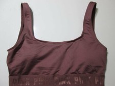 Victoria Secret Sport Bra Size S Dusty Pink Wireless Lined Wide Straps Pullover