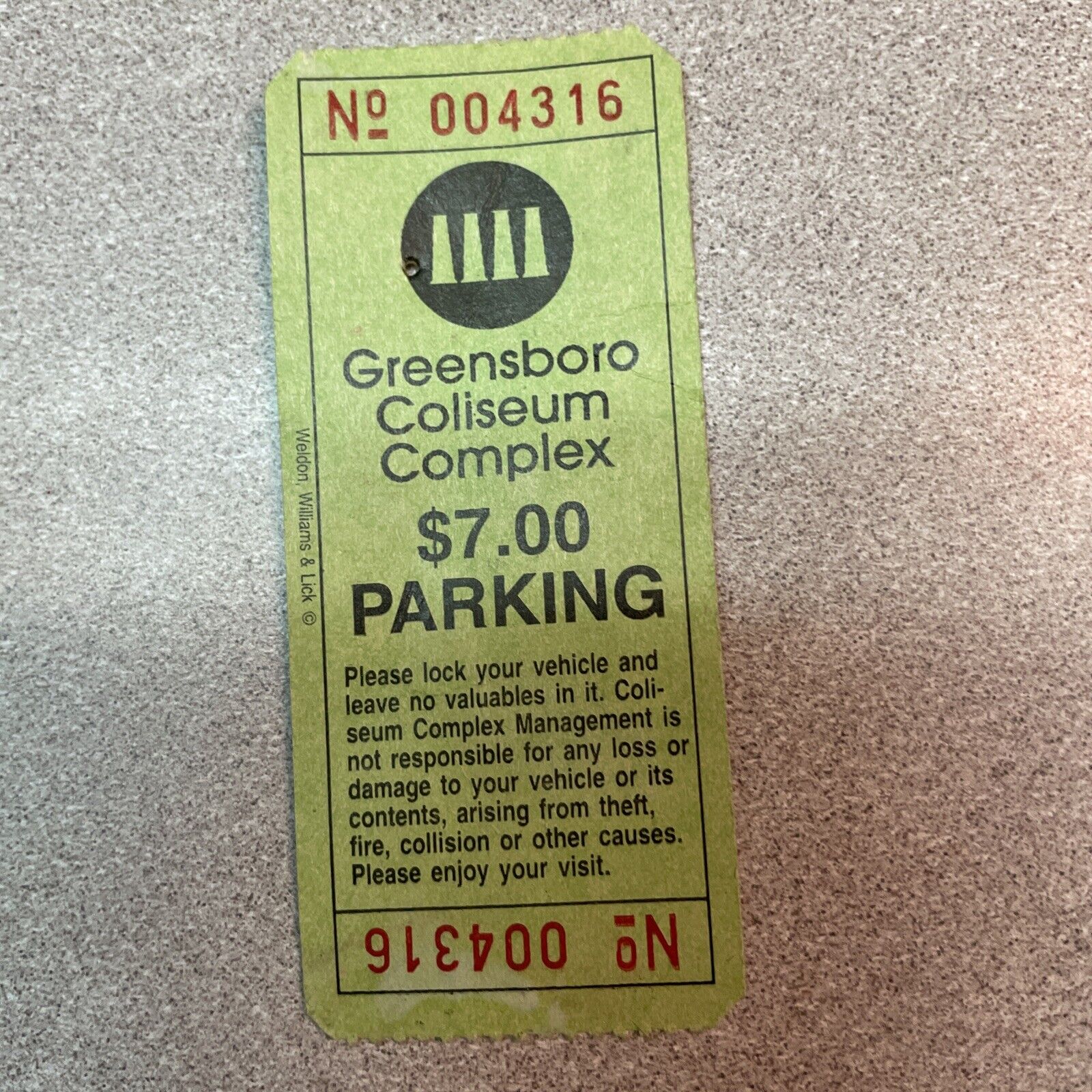 Bruce Springsteen concert tickets Stub 2002 Greensboro NC One Used, One Unused