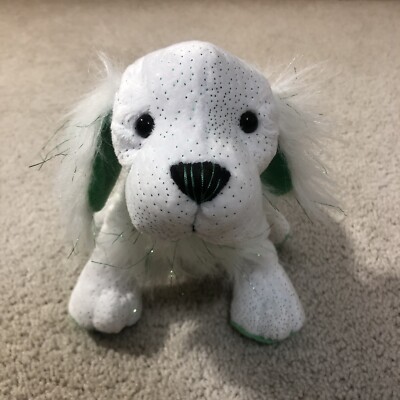 Ganz Webkinz ST. PATS SETTER Plush Dog HM476 Stuffed Patrick s Sparkles No Code