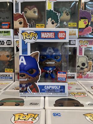 Funko Pop Marvel Capitán América Capwolf Edición Limitada Exclusiva