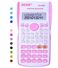 Scientific Calculator 240 Functions Pink White 2 Line 10 2 Digits Students