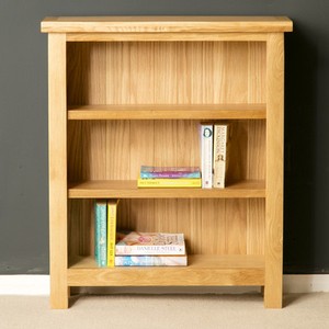 London Oak Small Bookcase Light Low Solid Wood Image Is Loading London Oak Small Bookcase Light Low