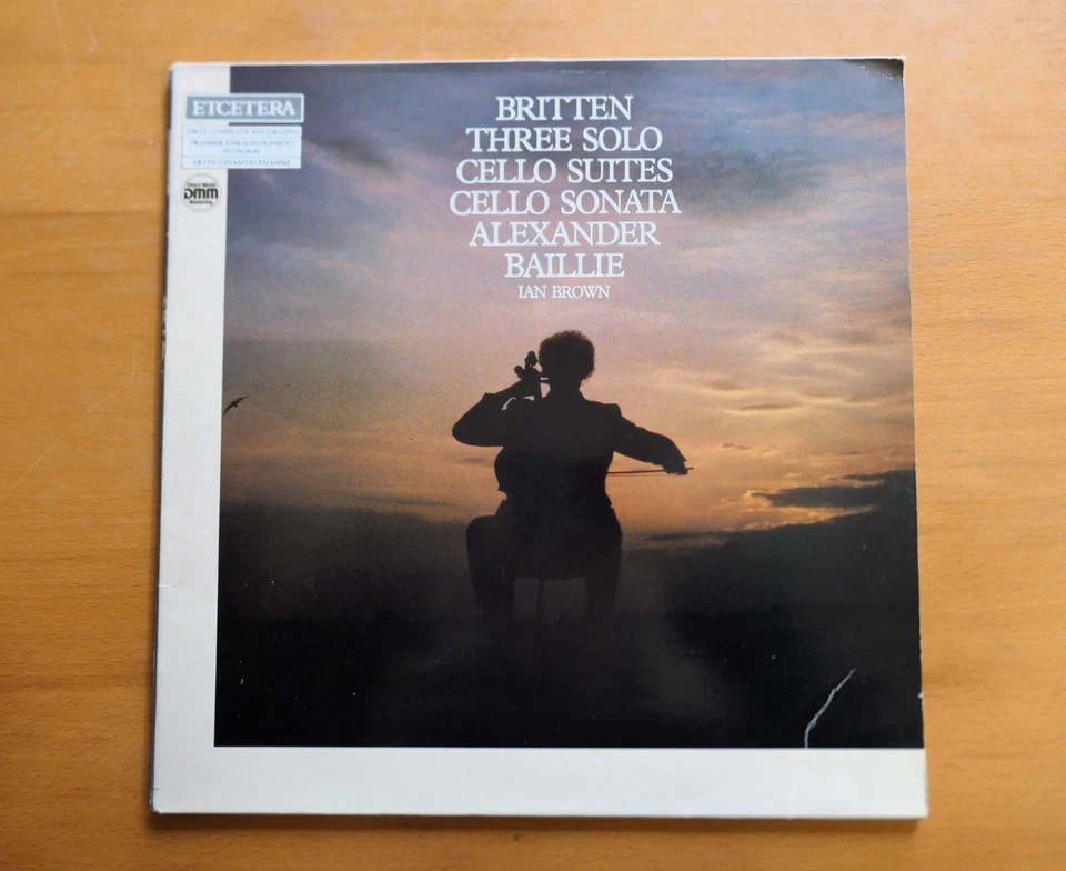 Britten Three Solo Cello Suites Sonata Alexander Baillie 2LP Etcetera ETC 2006 - Image 4 of 4