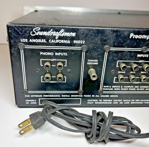 Soundcraftsmen PE2217-R Preamplifier / Black Face Equalizer As Is For Repair - Picture 11 of 14